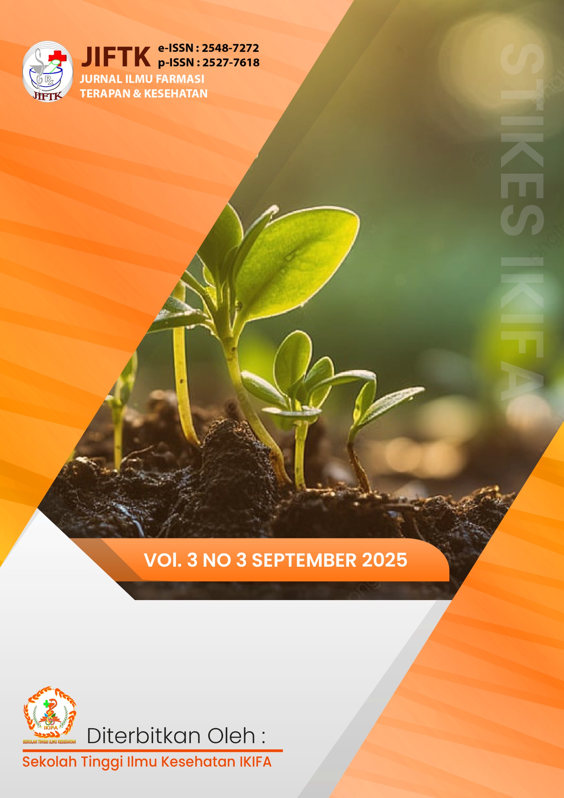 					View Vol. 3 No. 3 (2025): Jurnal Ilmu Farmasi Terapan dan Kesehatan Vol.3 No.3 2025
				